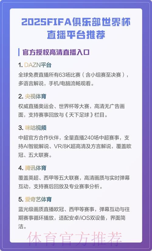 世界杯直播观看平台推荐